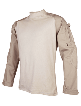 Боевая рубашка Tru-Spec Men's Khaki Tru Combat Shirt 8615 Medium Long, Хакі (Khaki)