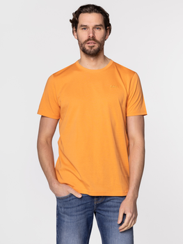 Koszulka męska bawełniana Lee Cooper OBUTCH-875 M Pomarańczowa (5904347395117)