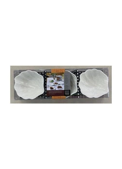 Набор фарфоровых соусников 3 шт 24*7.5*4см Home R90581