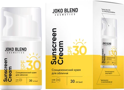 Солнцезащитный крем для лица Joko Blend SPF 30 30 мл (4823109409491)