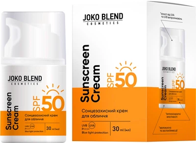 Сонцезахисний крем для обличчя Joko Blend SPF 50 30 мл (4823109409507)