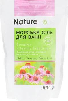 Морська сіль для ванн - Nature Code Healthy Breathing 550g (784201-33801)