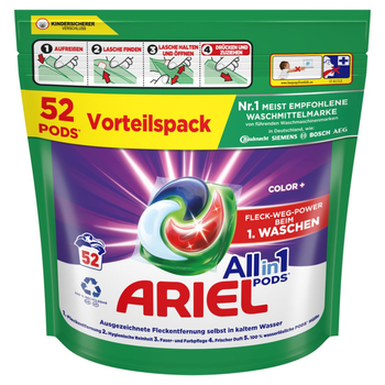 Kapsułki Ariel All-in-1 Pods Color + z płynem do prania 104 prań (8006540923535)