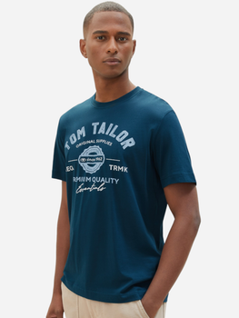 Koszulka męska Tom Tailor L1037735209 L Zielona (4067261555058)