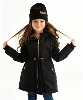 Парка черная BLACK ANGEL gold Decoza Moms (parka9298-O072-pl016KRZ) 92-98 см