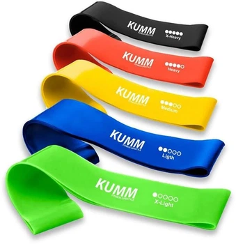 Набір еспандерів KUMM 30 x 5 см для фітнесу 5 шт.