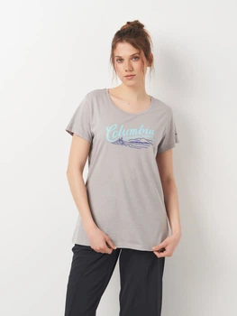 Футболка женская Columbia Graphics Daisy Days SS Graphic Tee 1934591-042 S Светло-серая (2990029845837_019598034396)