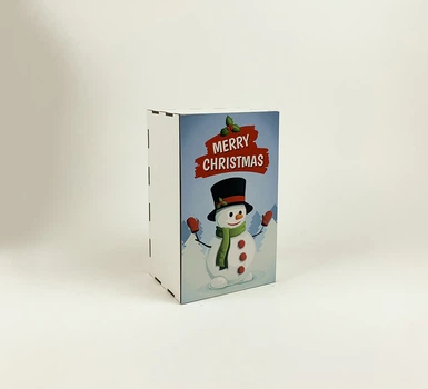 Коробка "Marry Christmas" зі сніговиком 1