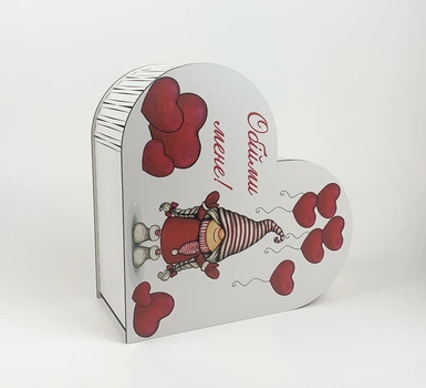 Коробочка серце гномик "Обійми мене"