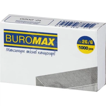 Скобы №26/6, BUROMAX ЛЮКС (BM.4413-10)