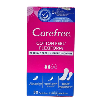 Прокладки щоденні Carefree 30шт Flexi Form