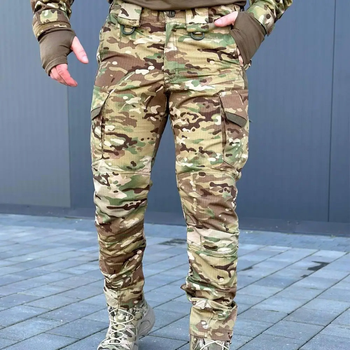 Легкі Чоловічі Штани з посиленими колінами мультикам розмір XL