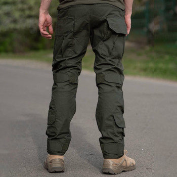 Чоловічі штани з наколінниками G3 R&M ріп-стоп олива розмір 3XL