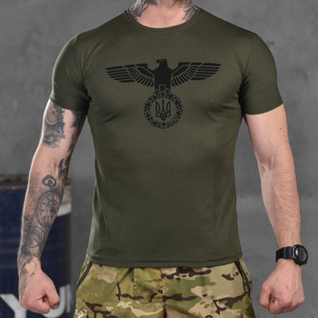 Чоловіча футболка потовідвідна Eagle Coolmax олива розмір 2XL