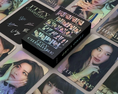 Голографические карточки itzy K-POP lomo кейпоп карти к поп итзи итси - Cheshire - 55 шт