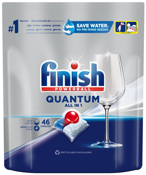 Капсули для посудомийної машини Finish Quantum All In 1 46 шт (5908252011476)
