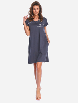 Нічна сорочка жіноча бавовняна Doctor Nap Tcb.9992 S Графітова (5902701151829)