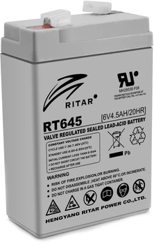 Аккумулятор мультигелевый Ritar RT645 6V 4.5 Ah AGM VRLA