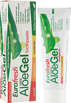 Зубна паста "Алое" - Farmasi EuroFresh AloeGel Toothpaste 112g (280237-33502)