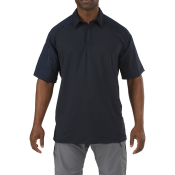 Футболка Поло тактична з коротким рукавом 5.11 RAPID PERFORMANCE POLO - SHORT SLEEVE S Dark Navy