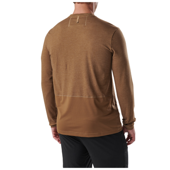 Реглан 5.11 Tactical PT-R Charge Long Sleeve 2.0 L Battle Brown Heather