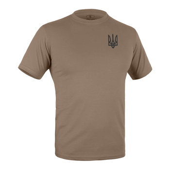 Футболка з малюнком Тризуб Logo S Olive Drab