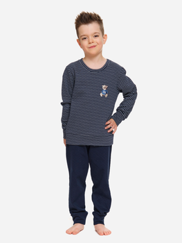 Дитяча піжама для хлопчика Doctor Nap PDB.5256 110-116 см Темно-синя (5902701180263)