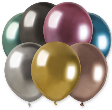 Balony Godan Metallic Kolorowe 50 szt (8021886937183)