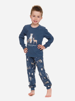 Дитяча піжама для хлопчика Doctor Nap PDU.4324 110-116 см Темно-синя (5902701184087)