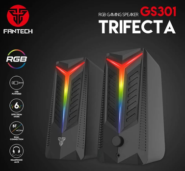 Комп'ютерні колонки Fantech GS 301 TRIFECTA Bluetooth 10W Black