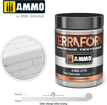 Pasta akrylowa Ammo Terraform Premium Thin Concrete 100 ml (8432074021704)