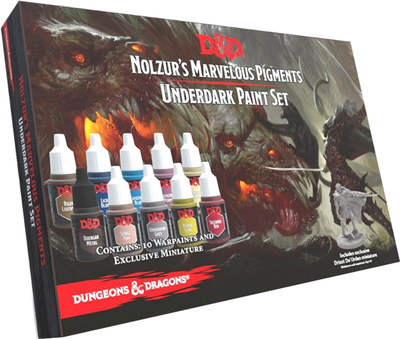 Набір фарб The Army Painter Dungeons & Dragons Nolzur's Marvelous Pigments Underdark Paint 10 шт (5713799750043)