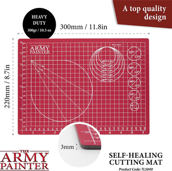 Килимок для моделювання The Army Painter Self-healing Cutting Mat A4 (5713799504905)