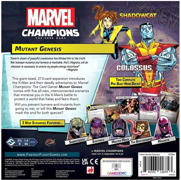 Dodatek do gry planszowej Fantasy Flight Games Marvel Champions: Mutant Genesis Expansion (0841333116743)