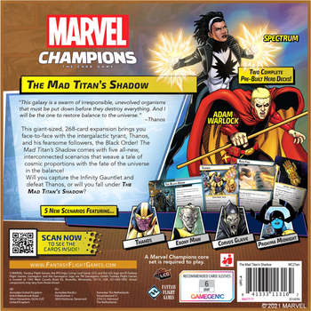 Dodatek do gry planszowej Fantasy Flight Games Marvel Champions: The Mad Titans Shadow Expansion (0841333113162)
