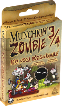 Dodatek do gry Black Monk Munchkin Zombie 3/4 Reka noga muzg w kanale (5901549119459)