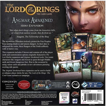 Dodatek do gry Fantasy Flight Games Lord of the Rings The Card Game Angmar Awakened Hero Expansion (0841333116217)