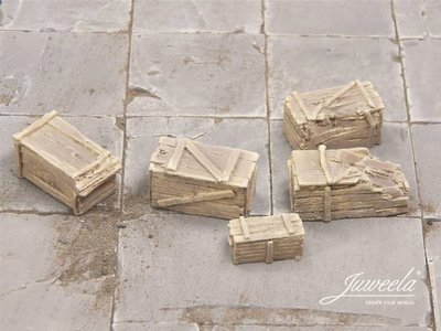 Декор Juweela Старі дерев'яні ящики Маленькі Світлі масштаб 1:45 10 шт (4260360089336)