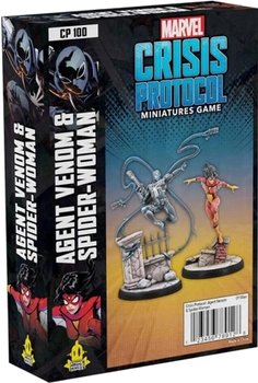 Zestaw figurek do złożenia i pomalowania Atomic Mass Games Marvel Crisis Protocol Agent Venom & Spider-Woman 2 szt (0841333120559)