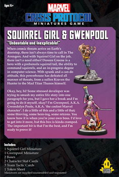 Набір фігурок для складання та розфарбовування Atomic Mass Games Marvel Crisis Protocol Squirrel Girl & Gwenpool 2 шт (0841333113629)