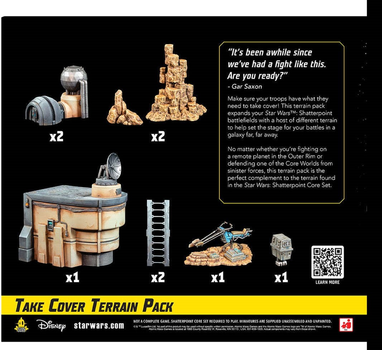 Набір фігурок для складання та розфарбовування Atomic Mass Games Star Wars Shatterpoint Take Cover Terrain (0841333120320)