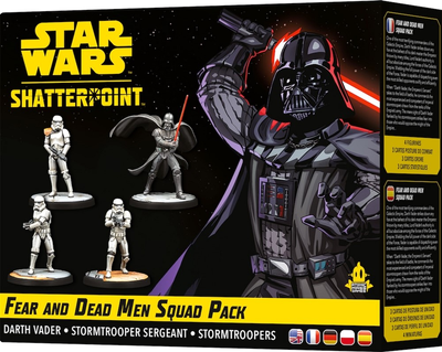 Набір фігурок для складання та розфарбовування Atomic Mass Games Star Wars Shatterpoint Fear and Dead Men Darth Vader 4 шт (0841333123598)