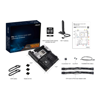 Материнська плата ASUS серверна PRO WS TRX50-SAGE WIFI sTR5 TRX50 4xDDR5 M.2 WiFi BT CEB (90MB1FZ0-M0EAY0)