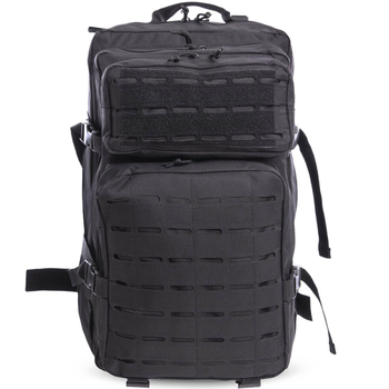 Рюкзак тактический штурмовой SILVER KNIGHT 1512 размер 50х36х12см 22л Черный