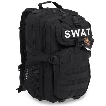 Рюкзак тактичний штурмовий SILVER KNIGHT SWAT-3P розмір 40x23x18см 16л Чорний