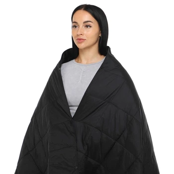 Ковдра мультифункціональна 3в1 CAMPING MULTIFUNCTIONAL PUFFY BLANKET 4Monster C-PBF-144 Чорний