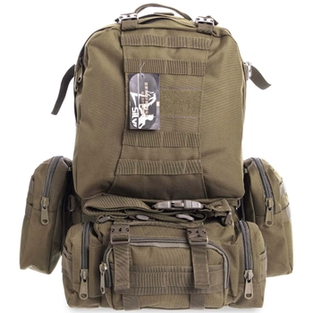 Рюкзак тактический штурмовой трехдневный SILVER KNIGHT TY-213 размер 50х34х15см 26л Оливковый