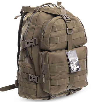 Рюкзак тактический штурмовой трехдневный SILVER KNIGHT TY-046 размер 44х32х21см 30л Оливковый