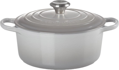 Чавунна жаровня з кришкою Le Creuset Signature Roaster Round Pearl Grey 24 см (21177245412430)