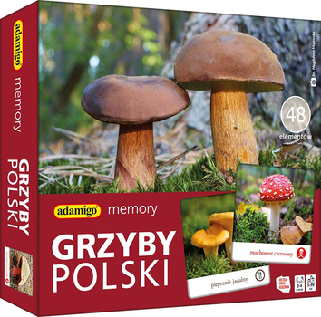 Gra planszowa Adamigo Memory Grzyby Polski (5902410007912)